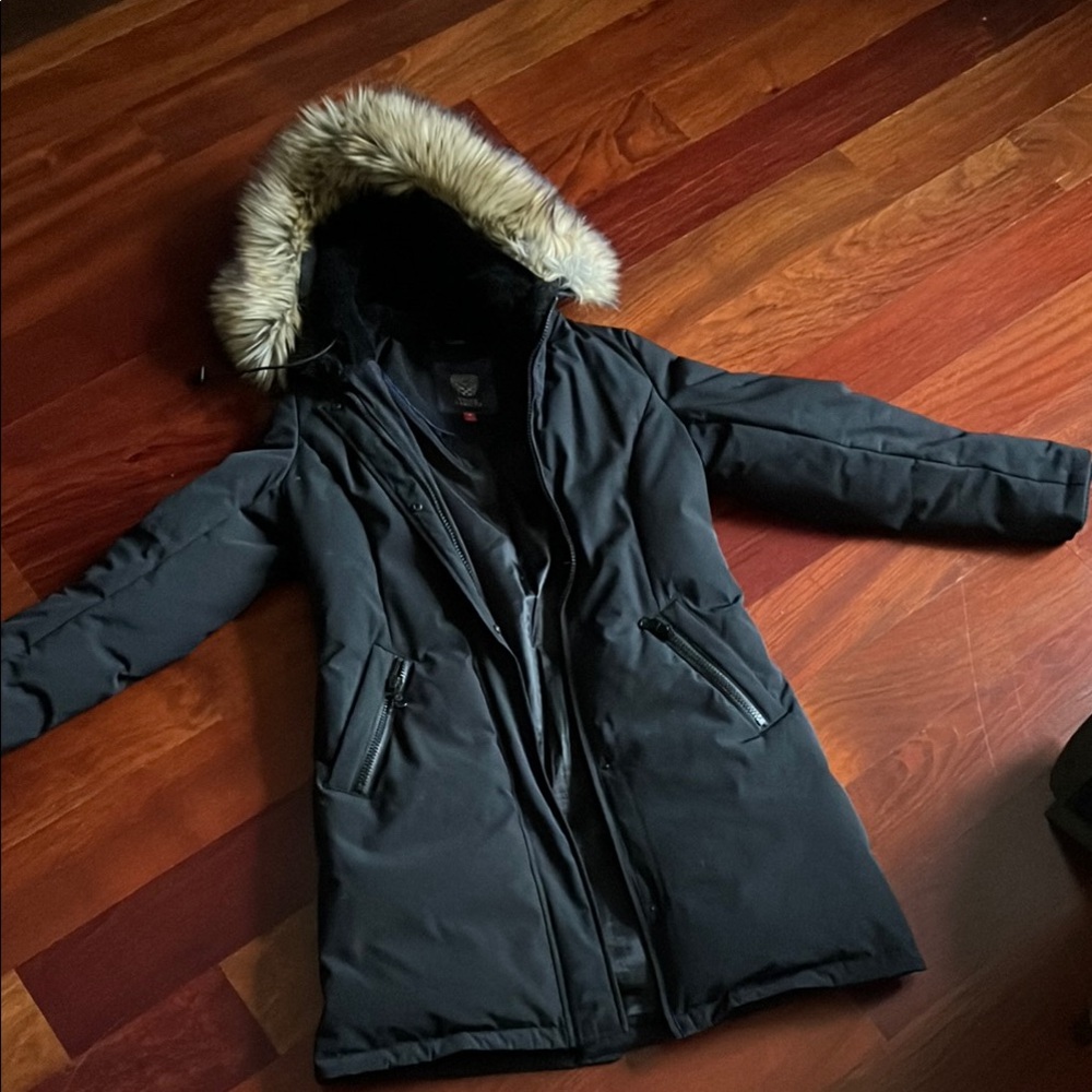 Vince Camuto Black Bomber Jacket